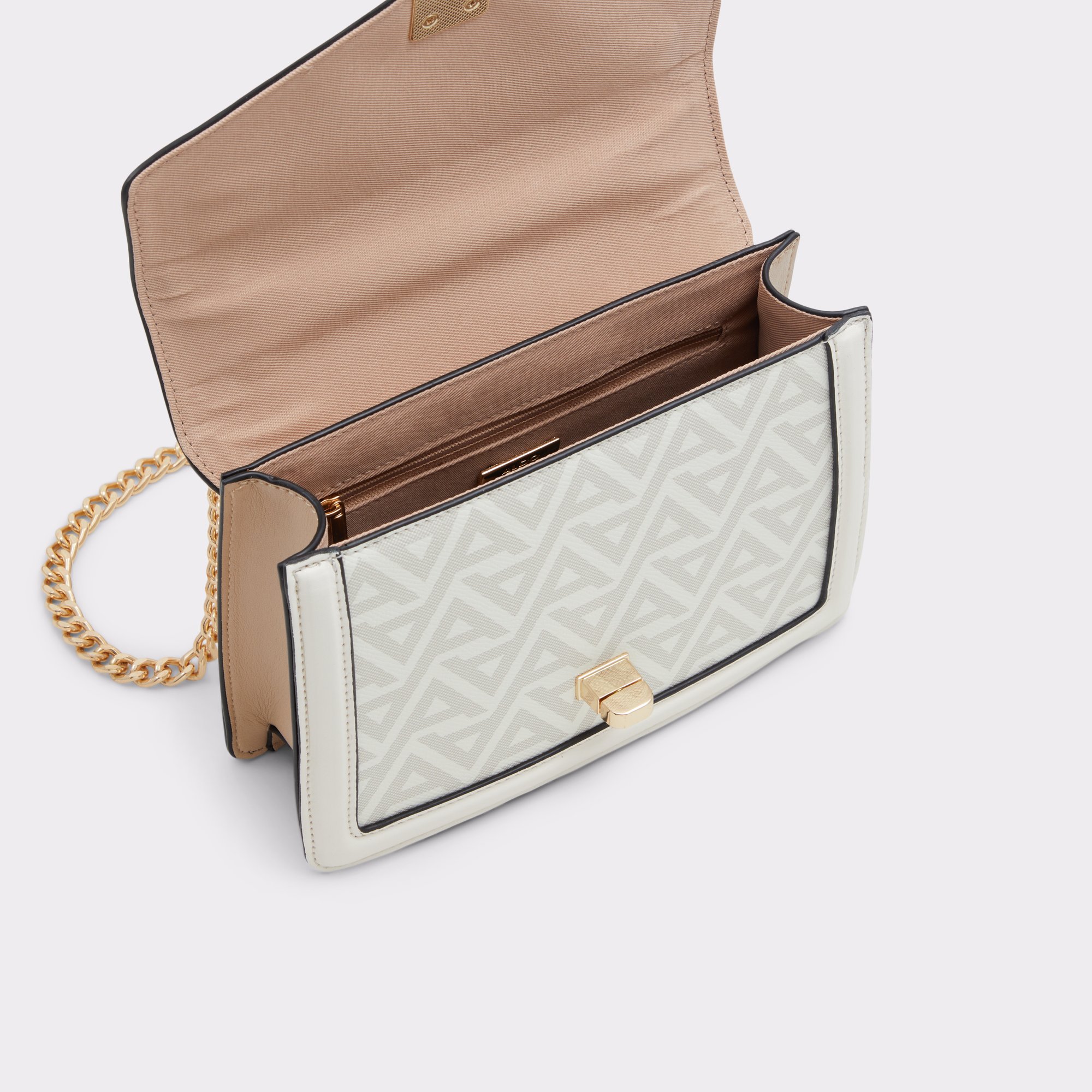 Khale Beige Women Crossbody Bags