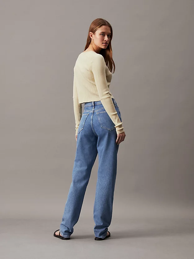 Calça jeans slim reta autêntica
