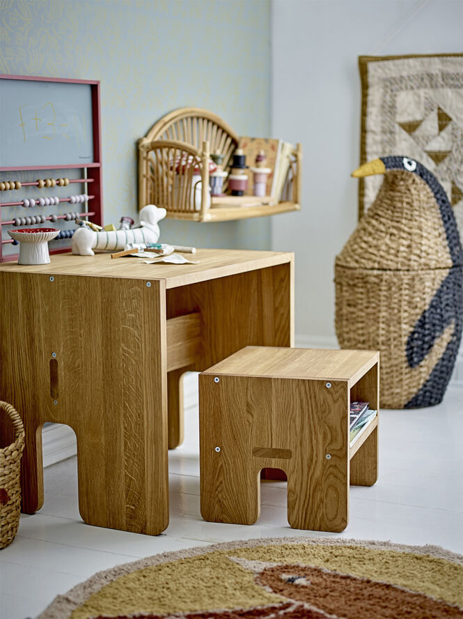 Bloomingville Mini Bas Taburet, Brun, Eg Brun