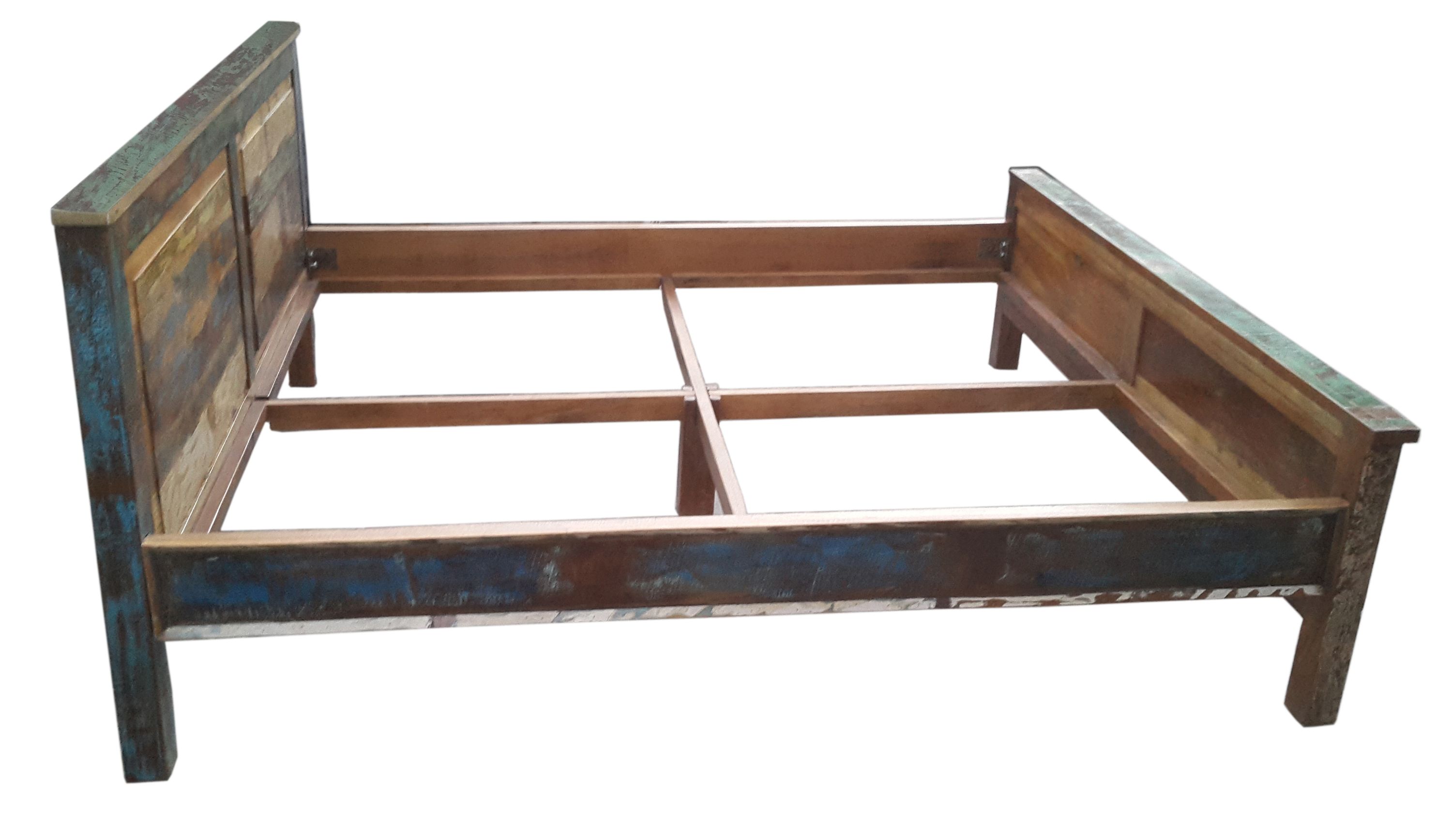 Bettgestell Riverboat Altholz 180x200 Doppelbett Schlafzimmer Ehe Bett massiv