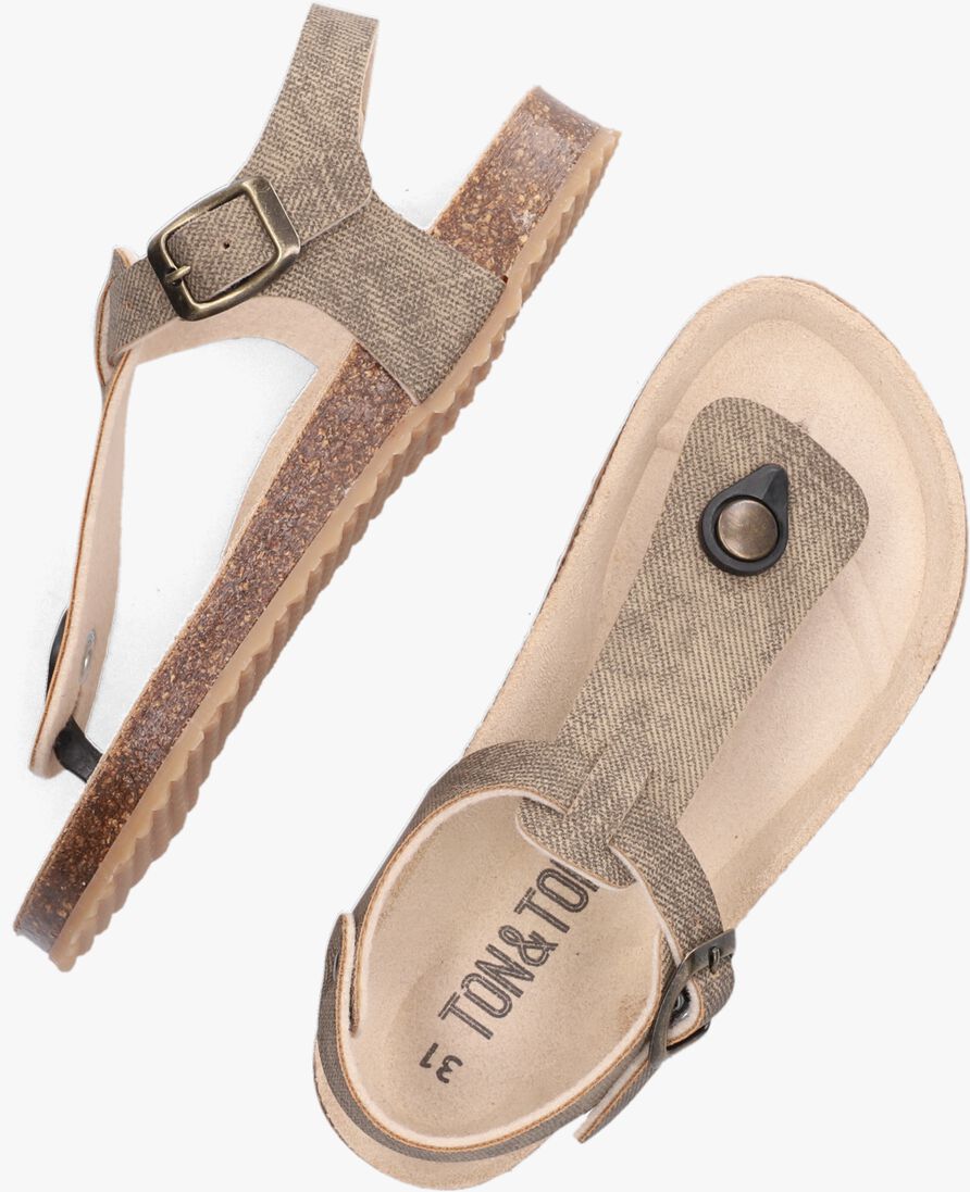 TON & TON taupe ton & ton sandalen birger