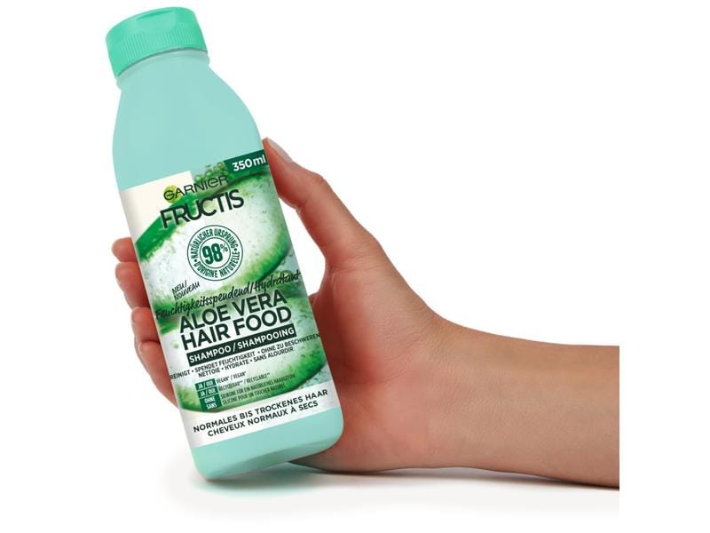 Garnier Shampoo Aloe vera 350 ml Haarshampoo versorgt normales bis trockenes Haar mit Feuchtigkeit
