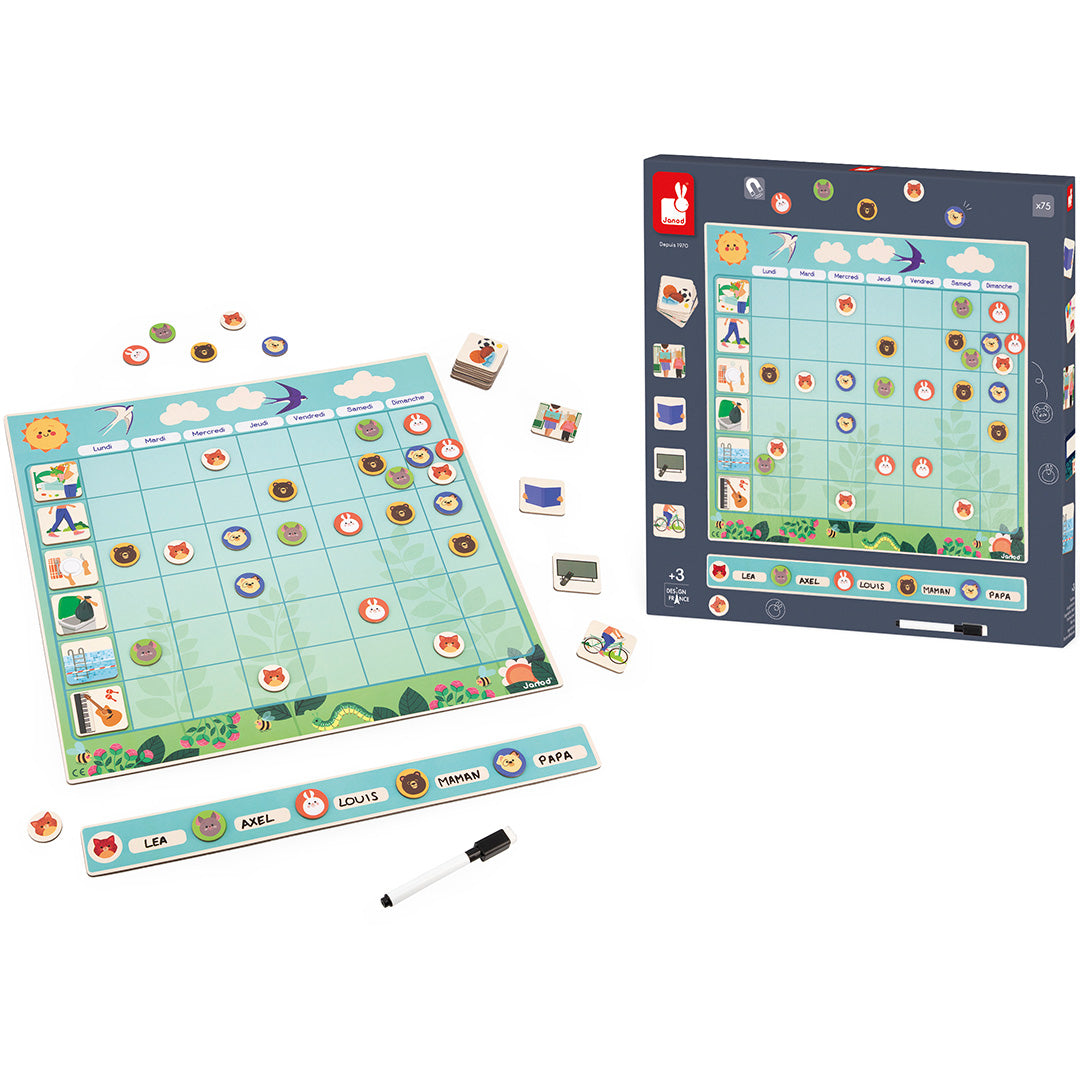Janod magneetbord weekplanner