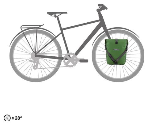 Sacoche de Porte-Bagages Ortlieb Sport-Roller Plus 14.5L Vert Kiwi Moss