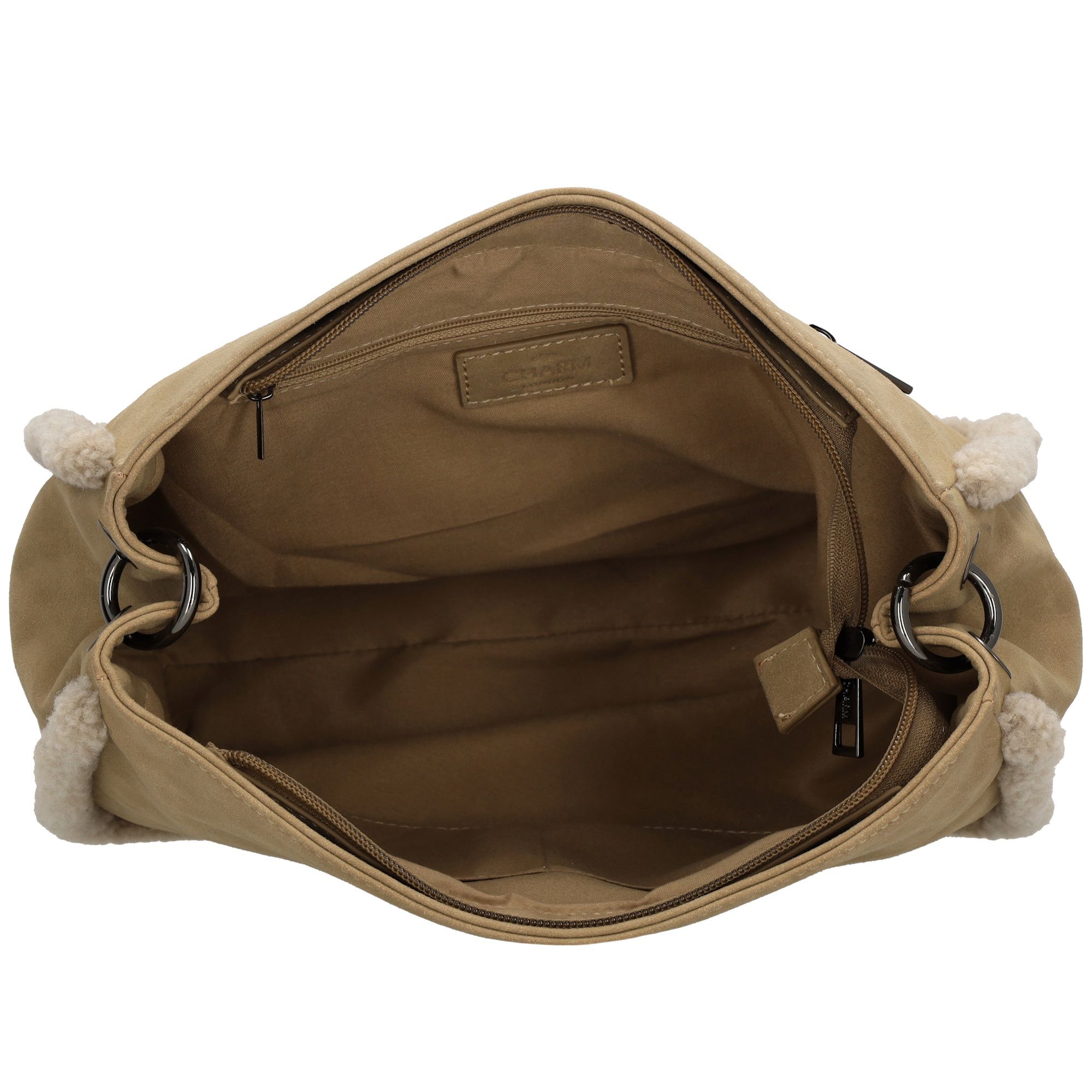 Charm London Newington Schoudertas Taupe