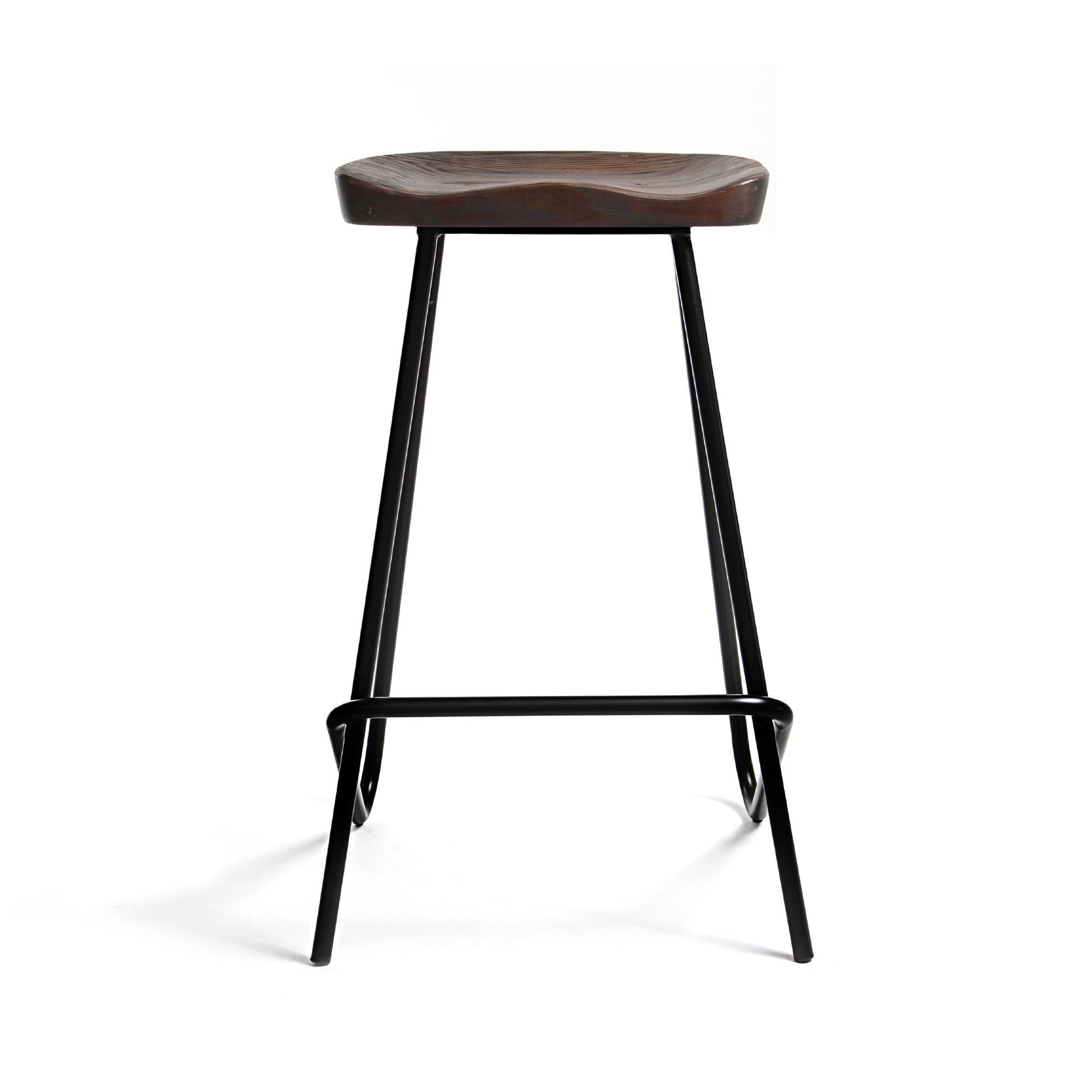 Barhocker 'Denim', braun, T 30 cm, B 40 cm, H 73,5 cm von fischer's lagerhaus