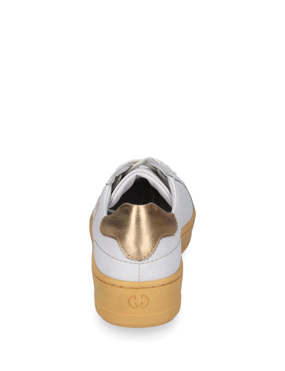 Sneaker Emilia 04, weiss-gold