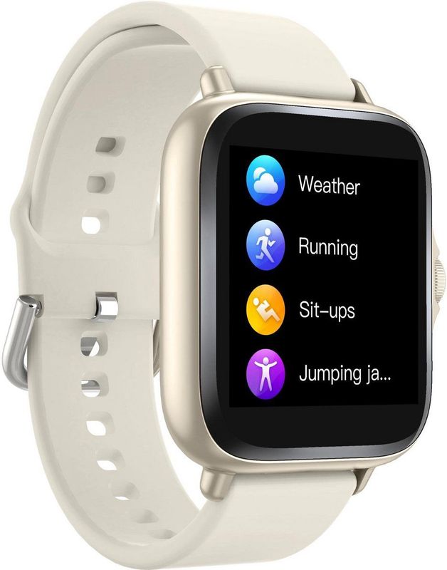 Bluetooth Smart Watch - Zwart - Kunststof - Volledig Touch Display