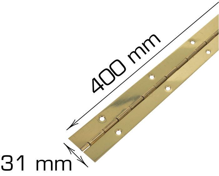 Pianohængsel 420 mm