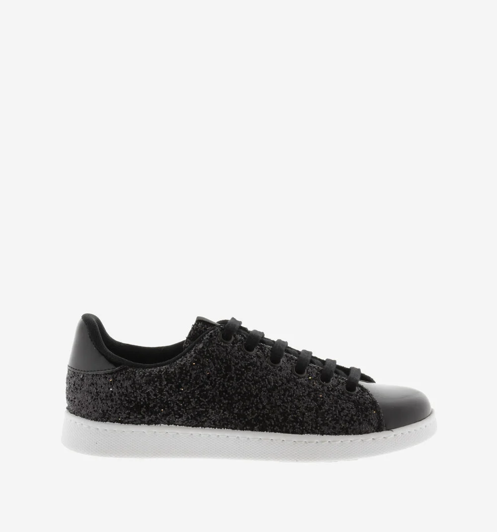 TENIS VICTORIA GLITTER Baskets glitter pour femme NEGRO