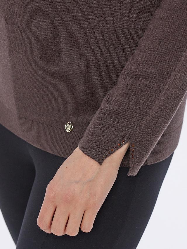Feinstrick Pullover Zipkragen
