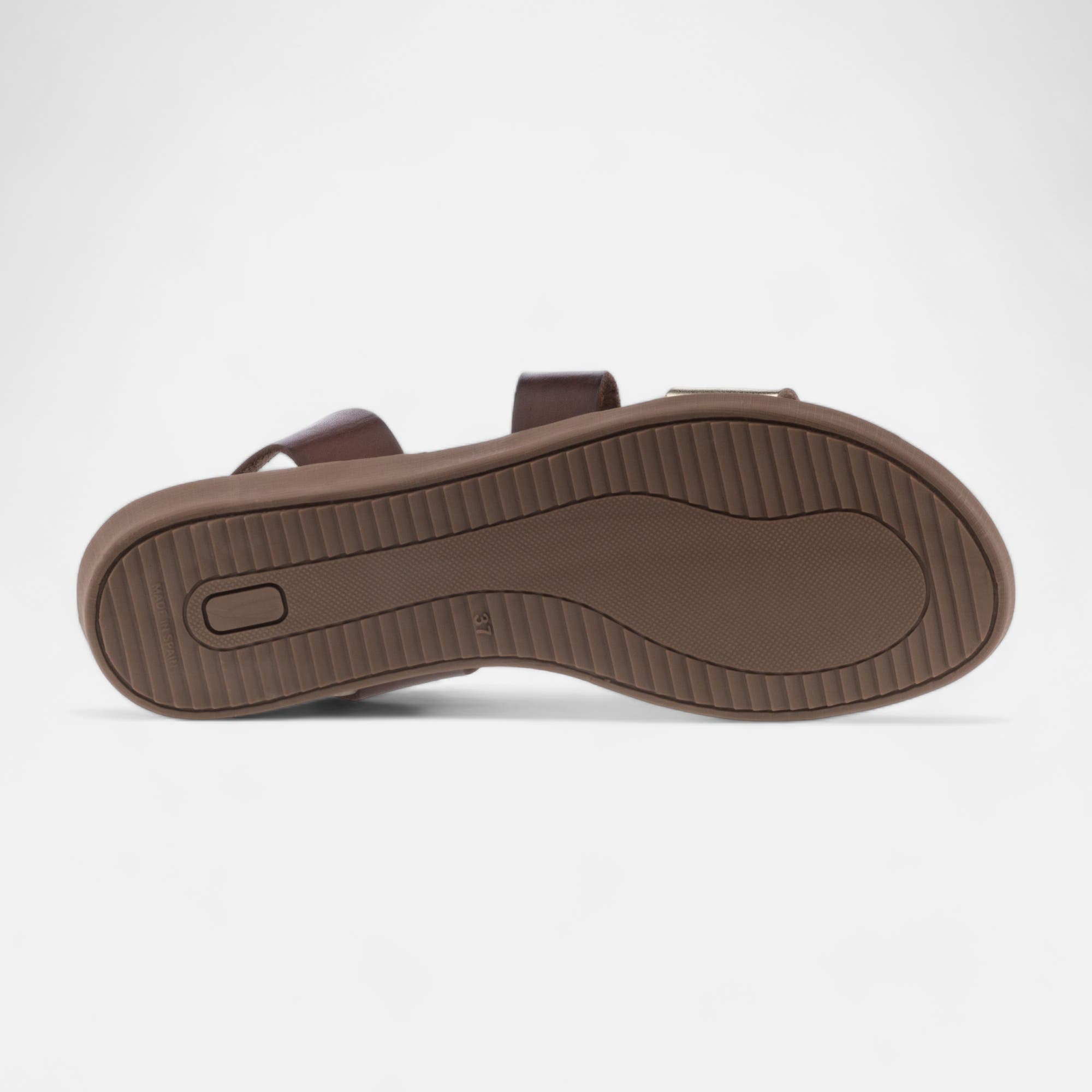 Nu-pieds Femme en cuir or