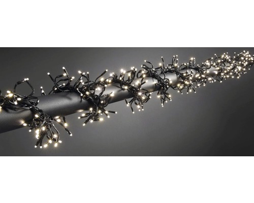 Konstsmide LED-clusterlichtketting, 5,80 m + 5 m aansluitkabel, 768 LED's, warm wit licht, incl. controller, 8 verschillende functies