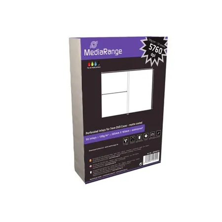 MediaRange DVD Einleger für 7 mm DVD's Inlay, 250 Stück
