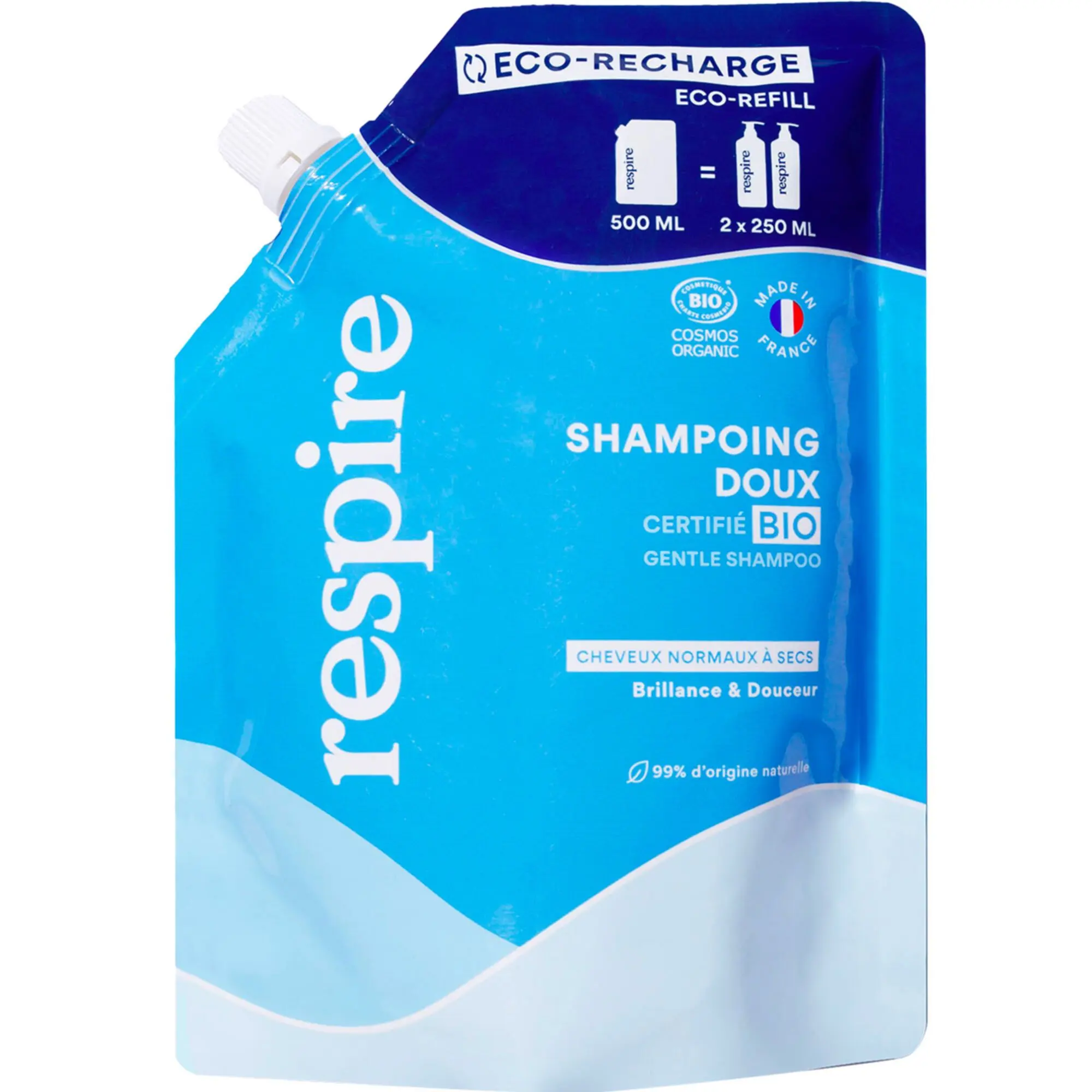 Respire - Shampoing DouxEco-Recharge 500 ml - Shampoing