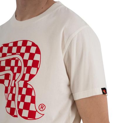 T-Shirt manches courtes RIDING CULTURE CHECKERBOARD - Blanc