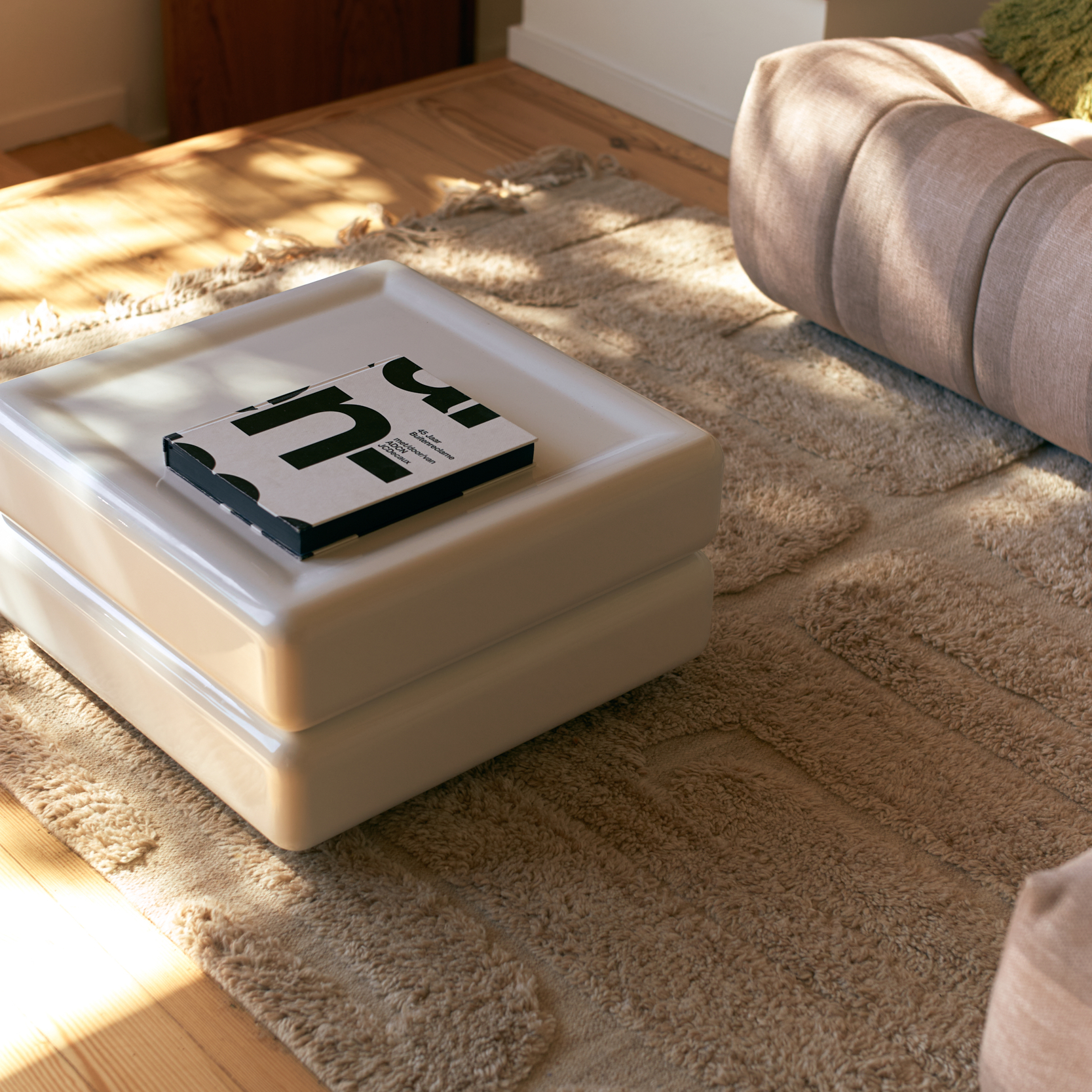 Vloerkleed Tufted Rug limestone 160x230 cm