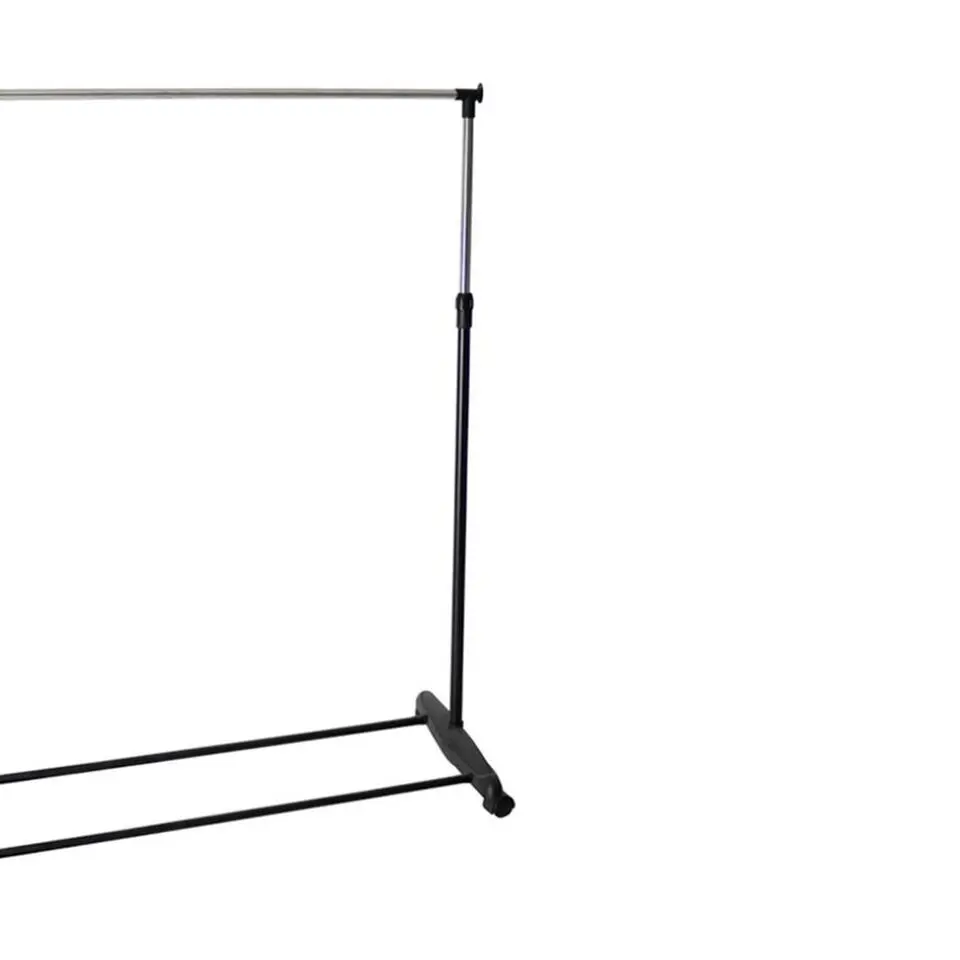 Gerimport Kledingrek - enkele stang - verrijdbaar - 90x160 cm