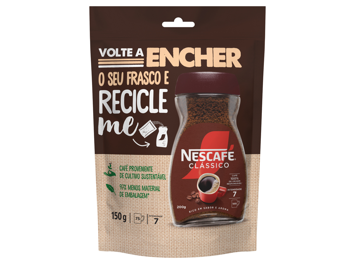 CAFE SOLUVEL NESCAFÉ CLASSICO REFILL 150 G