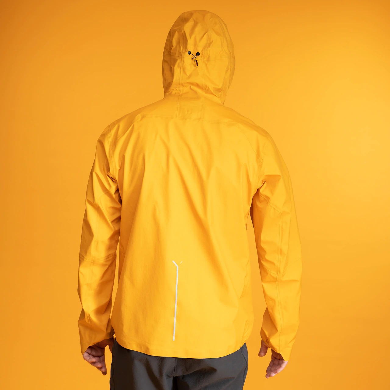 Y LightLine Air 3L Shell Jacket Herre Mango Yellow/Dark Shadow Grey