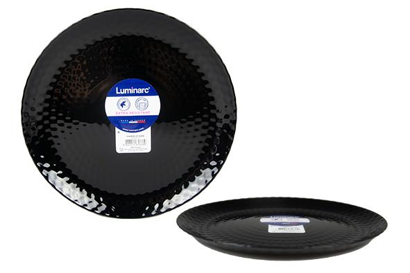 ASSIETTE PLATE 25CM PAMPILLE NOIR OPALE