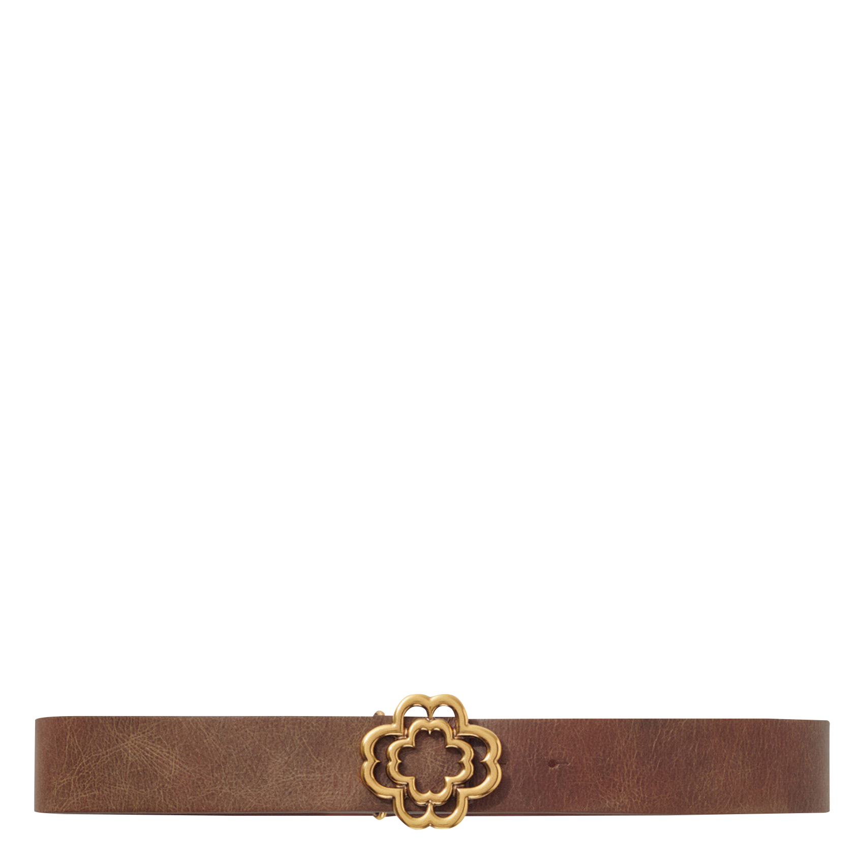 CLOVER VINTAGE - Ceinture en cuir | Marron