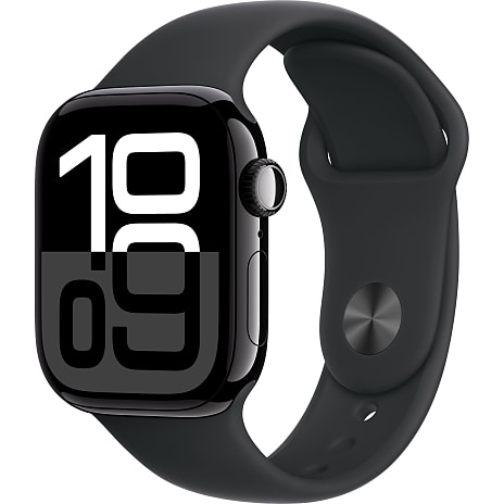 Apple Watch S10 Cell 42 mm S/M - Jet Black Aluminium Sport Band