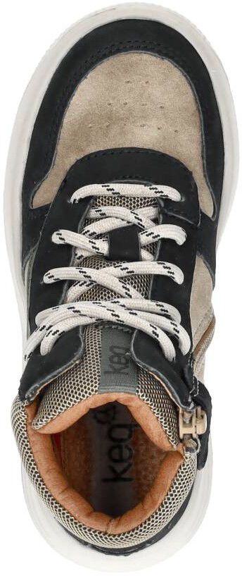 Keq Veterschoenen Hoog zwart
