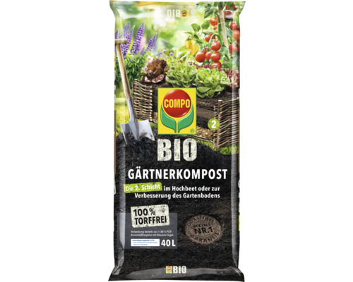 COMPO BIO Tuincompost, turfvrij (39 zakken x 40 liter = 1,56 m³) 1 pallet