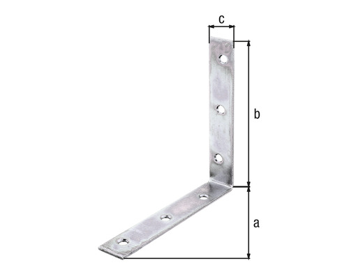 Stoelbeugel 125x125x22 mm sendzimir verzinkt 1 stuk