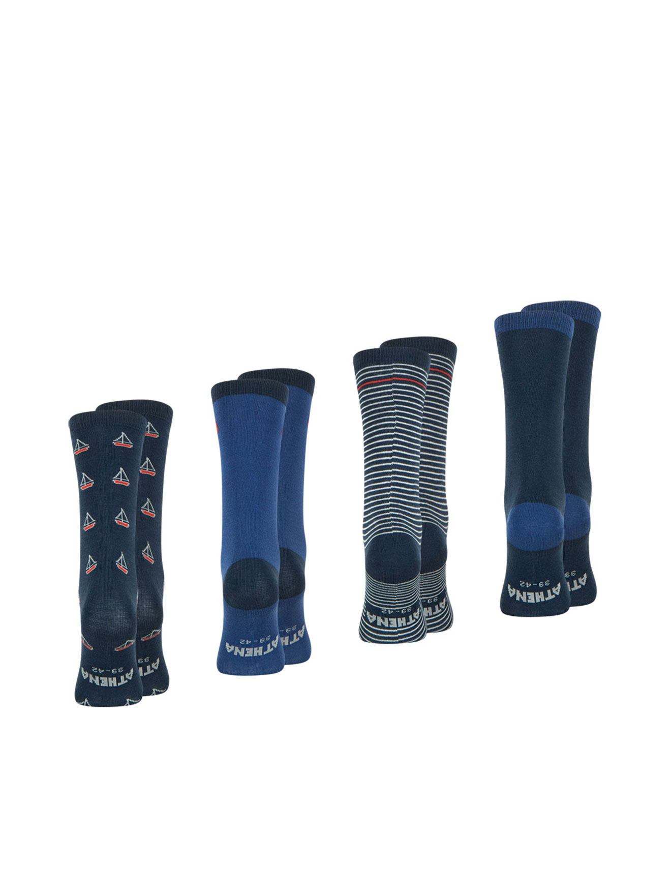 Lot 4 paires de mi-chaussettes Ecopack