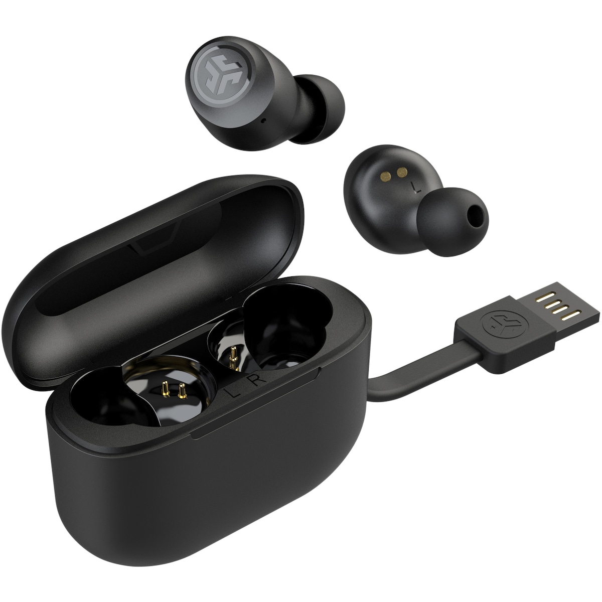 JLab Go Air Pop helt trådløse in-ear hodetelefoner (sort)
