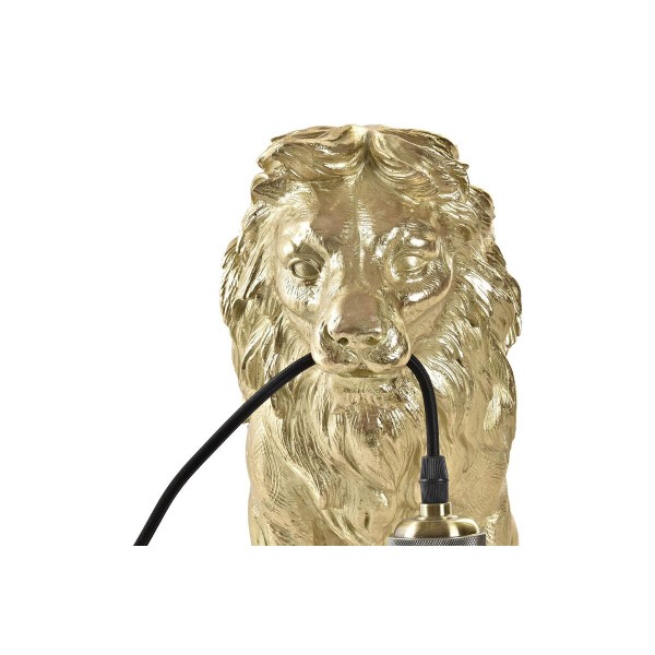 Lampe de bureau doré lion 220 v 50 w (31,5 x 18 x 35,5 cm)