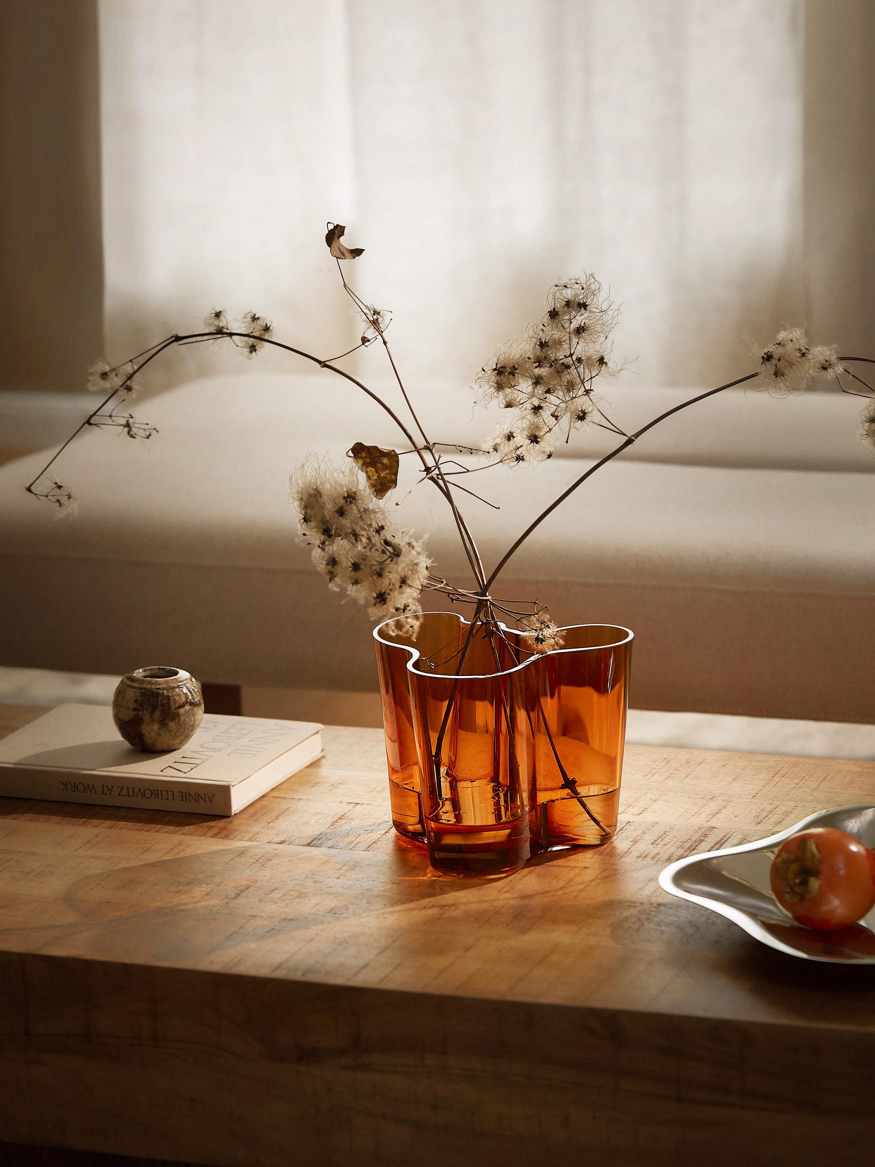 Mondgeblazen vaas Alvar Aalto, H 16 cm