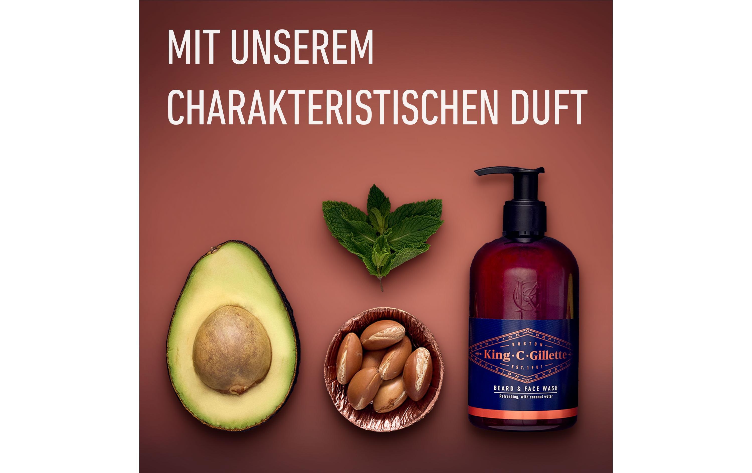 Bartshampoo 350 mlBartshampoo für Männer mit Kokoswasser, Arganöl und Avocadoöl