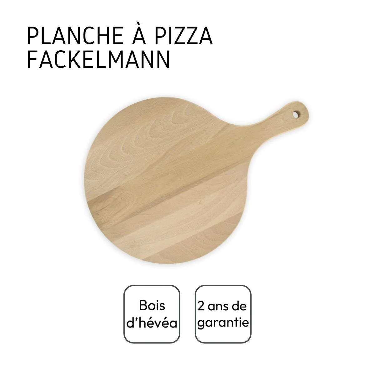 Planche à pizza et tarte flambée en bois Wood Edition Fackelmann