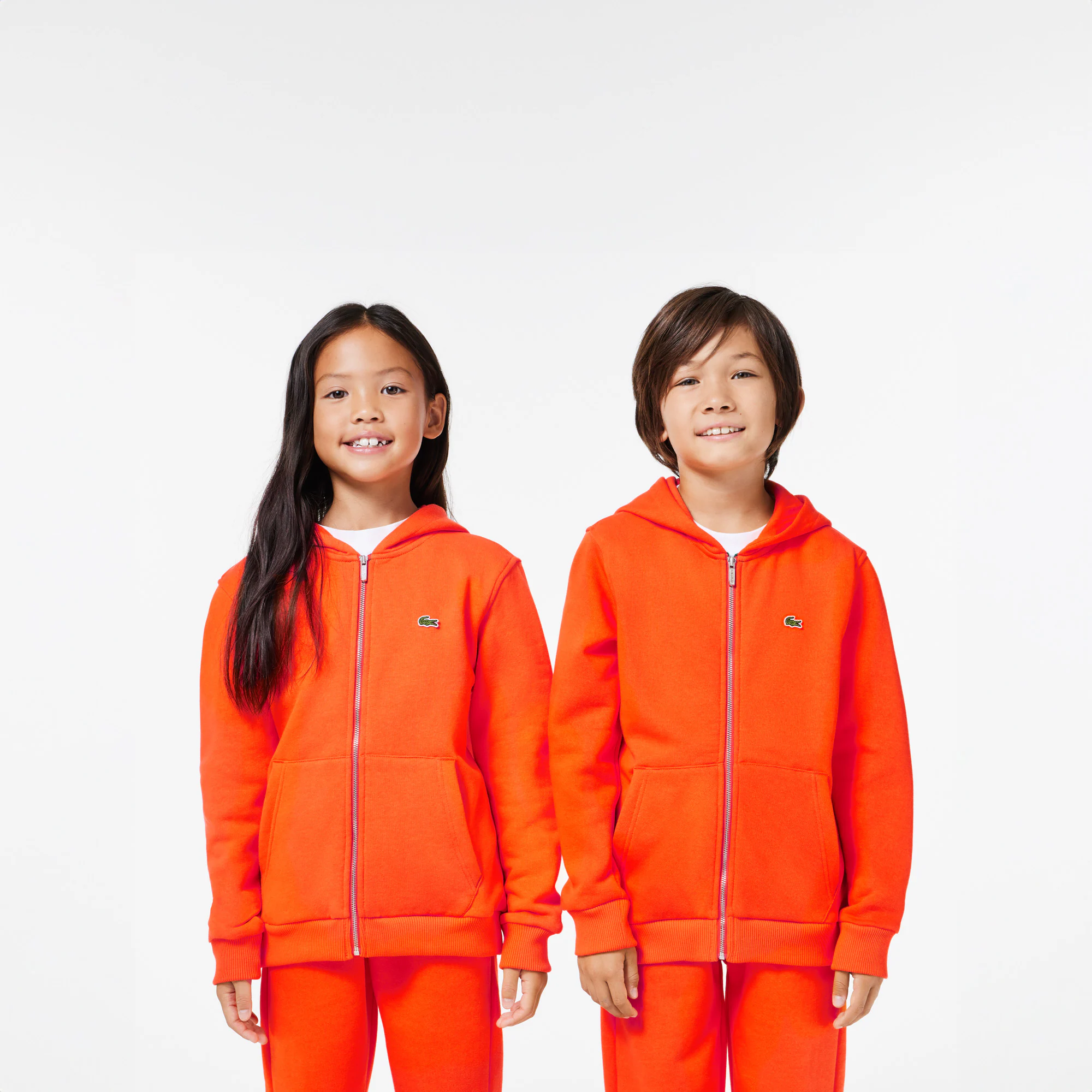 Kinder LACOSTE Sweatjacke mit Känguru-Tasche Pullover & Sweatshirts - Orange - Lacoste - Kinder