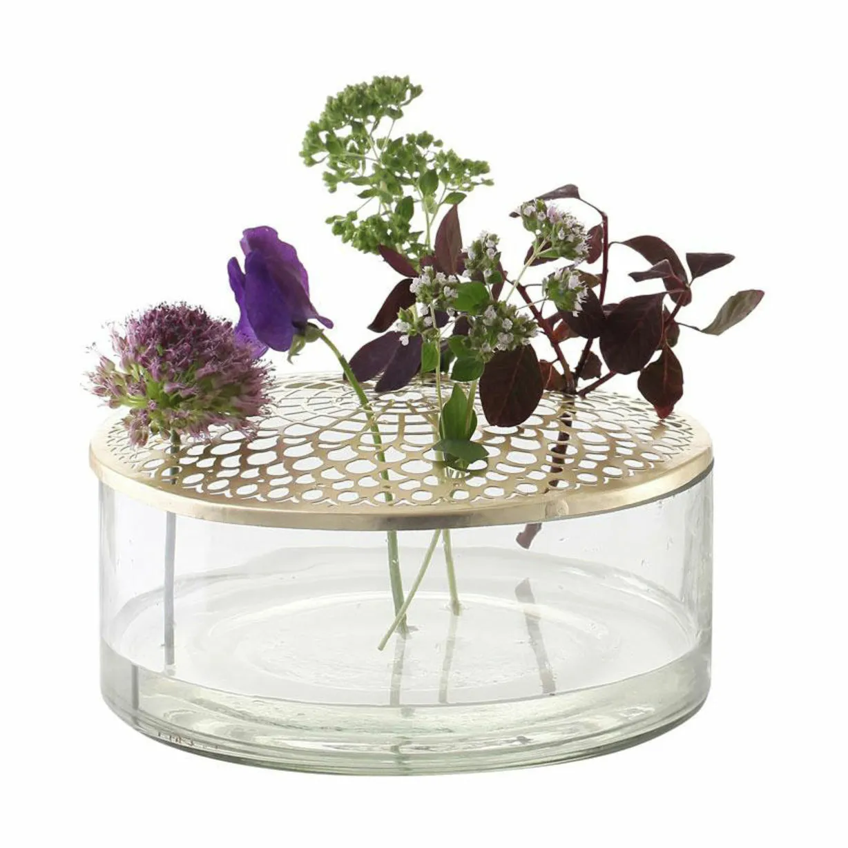 Villa Collection Elva Vase m. messinglåg