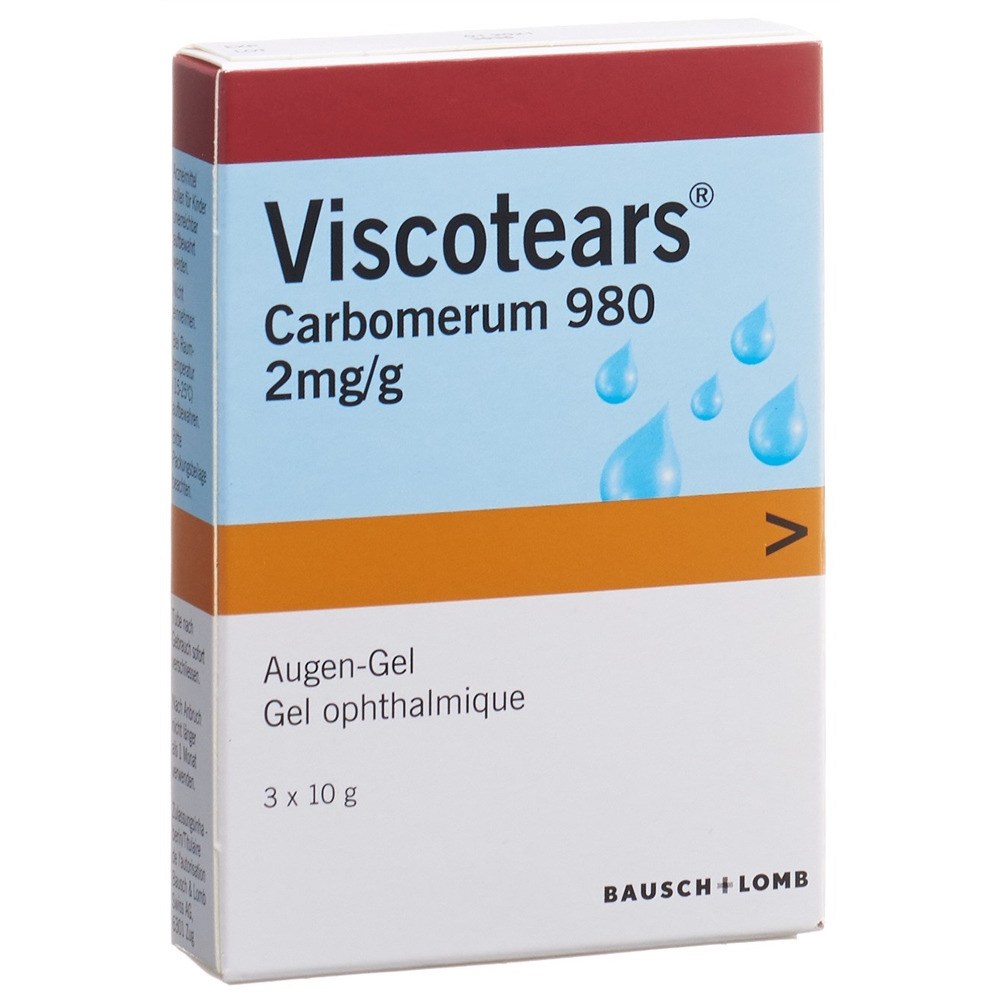 VISCOTEARS Augengel Tb 10 g<br>3 × 10 g, Tube, Augengel