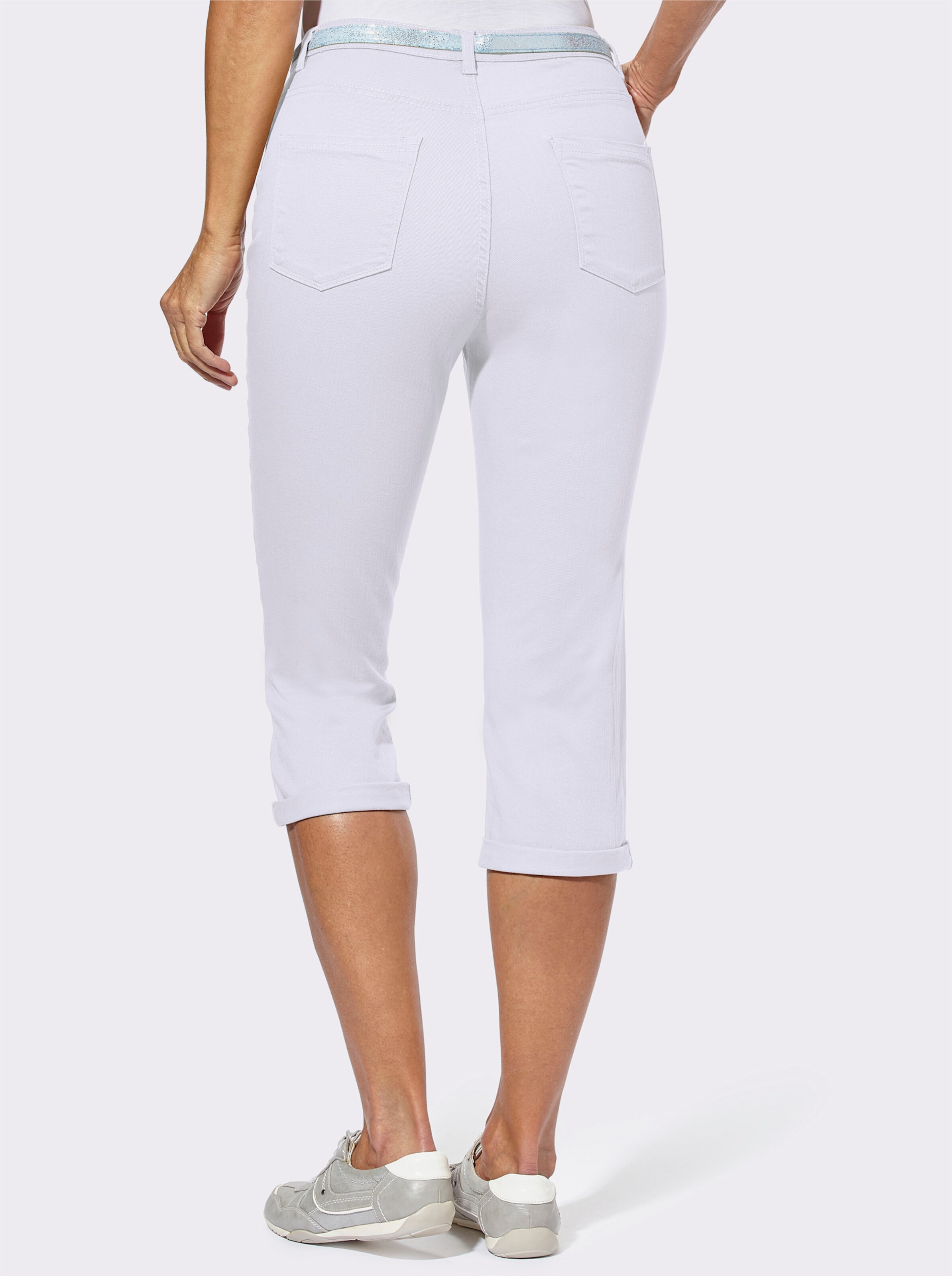 Caprihose inklusive Gürtel