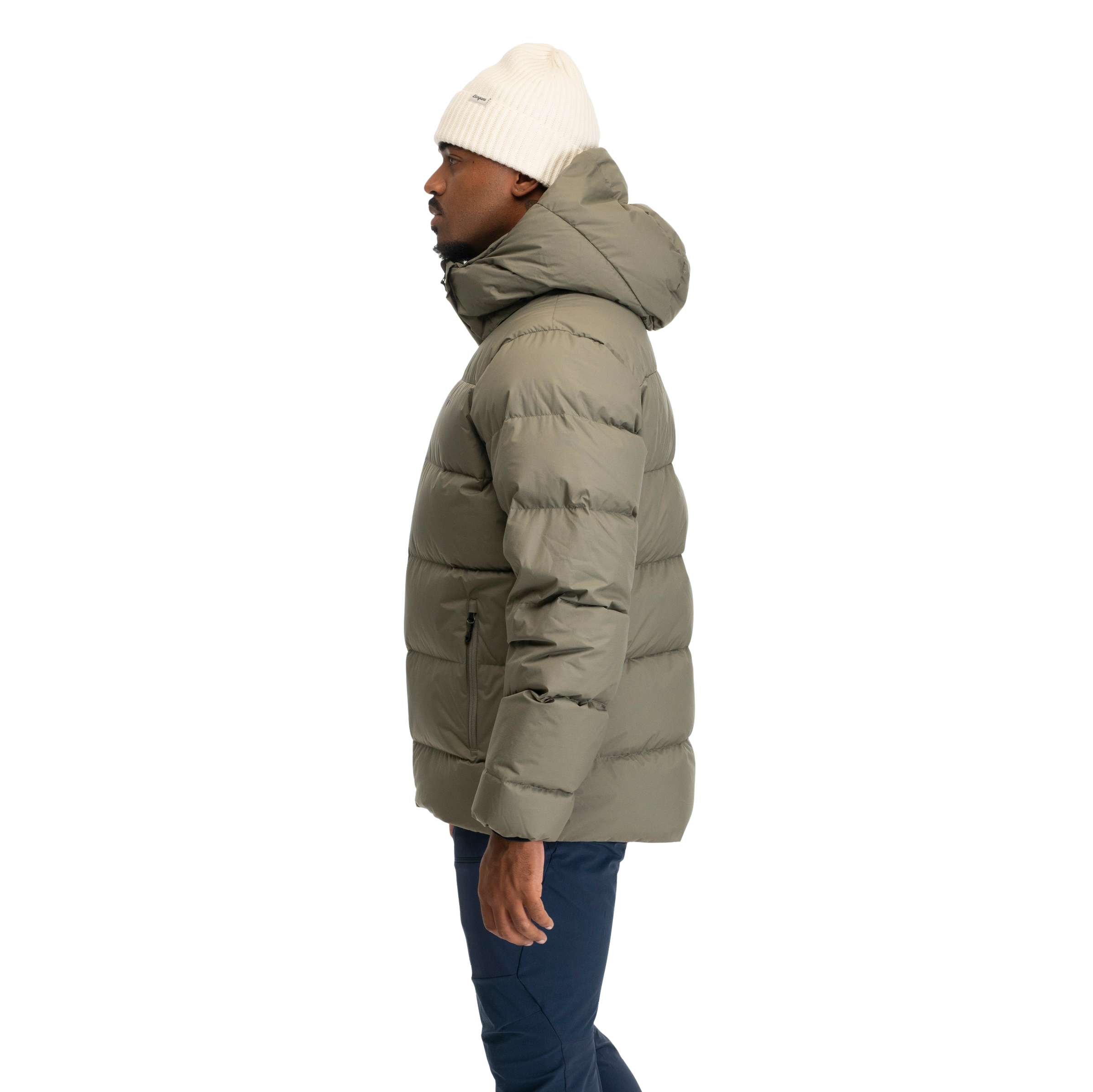 Lava Warm Down Jacket w/Hood Men Green Mud