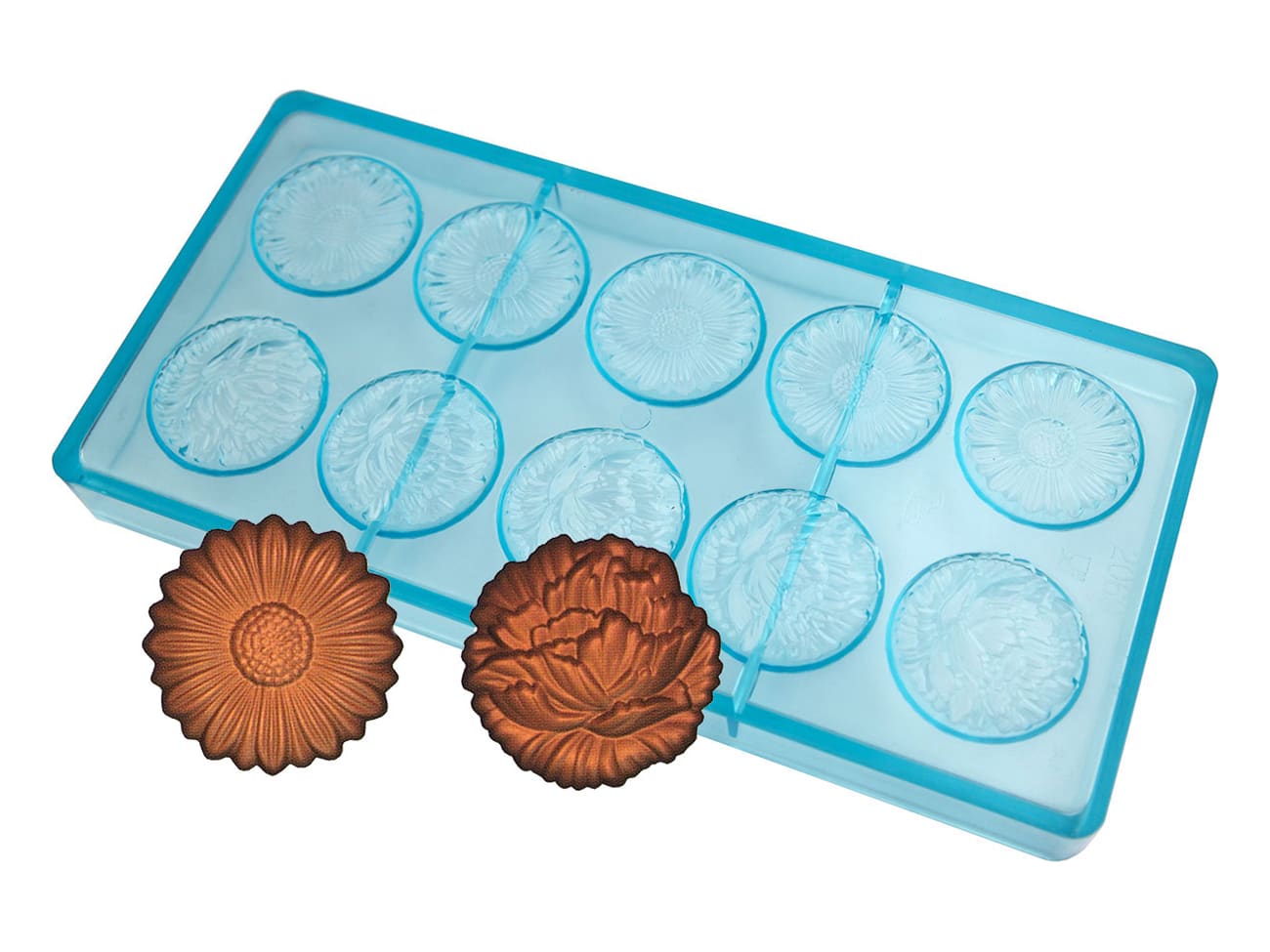 Moule chocolat - 2 fleurs