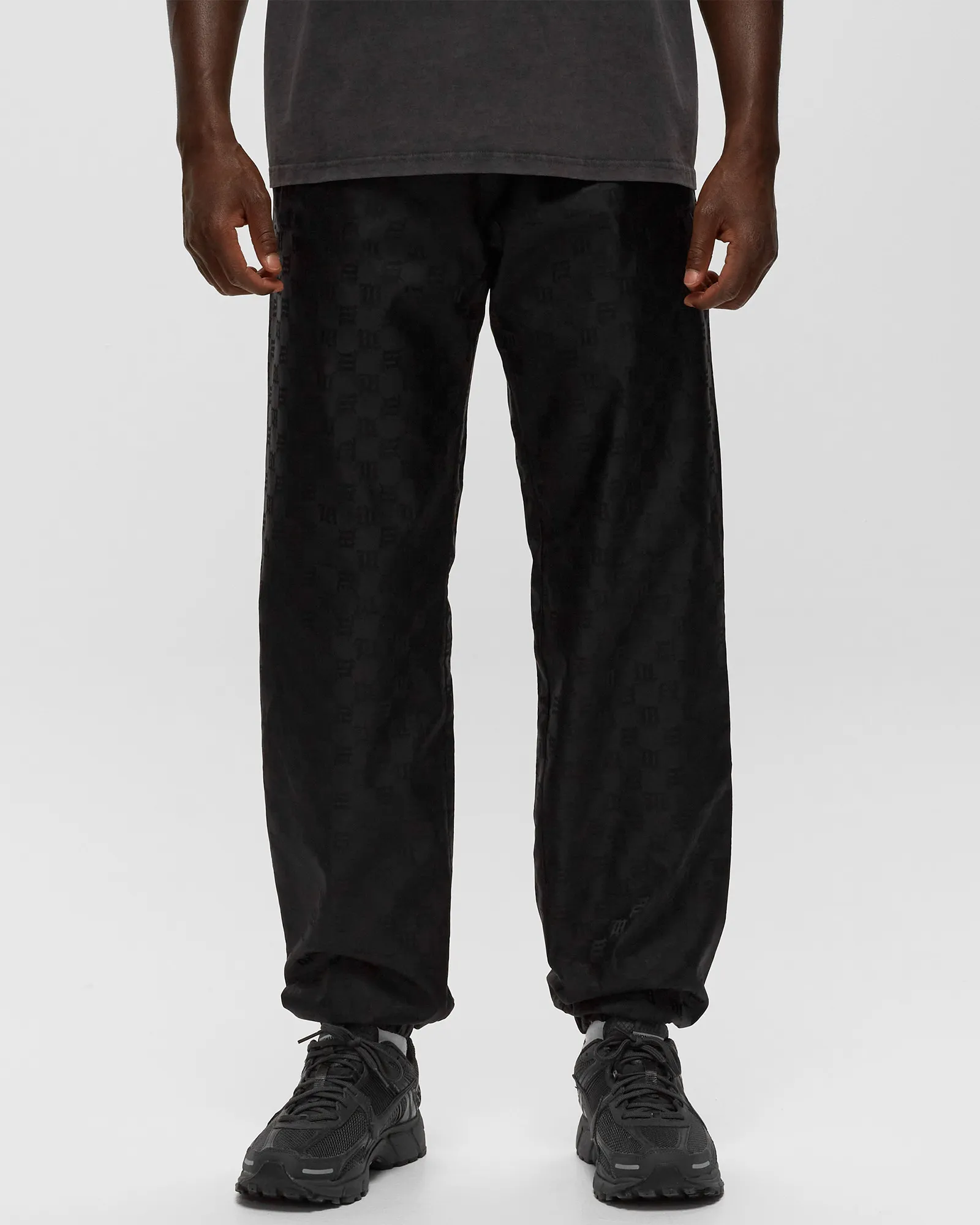 MISBHV NYLON MONOGRAM TRACK TROUSERS