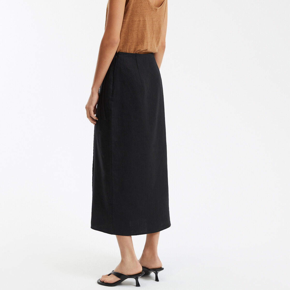 COLEÇÕES LA REDOUTE<br>Saia longa reta envelope