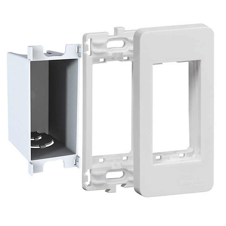 Plaque de finition Schneider Electric Unica Pro blanc