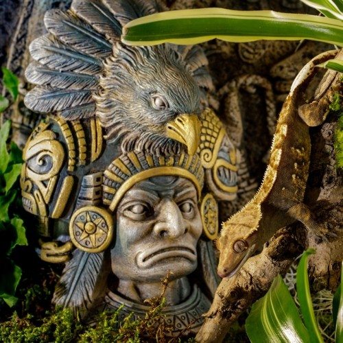 Figura azteca Exo-Terra Eagle Knight Hide para terrarios