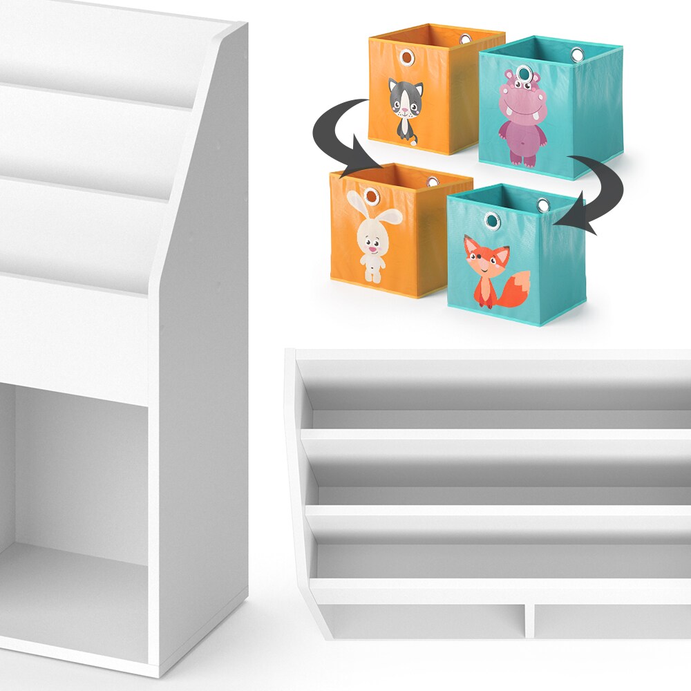 Vicco Kinderregal Bücherregal Aufbewahrungsregal Luigi Spielzeugablage Faltbox