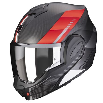 Casque Scorpion Exo EXO-TECH EVO CARBON - GENUS - Noir / Rouge