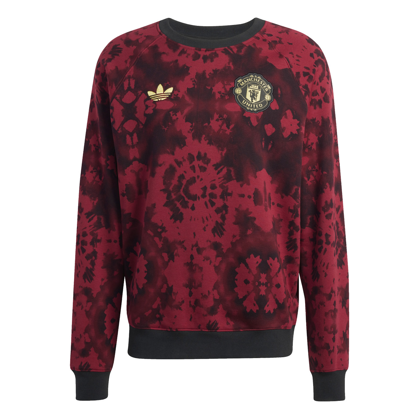 Adidas Manchester United CNY Crew Sweater 2024-2025 Rood Zwart Goud