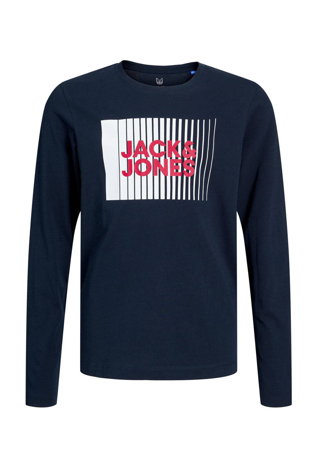 JACK & JONES longsleeve JJECORP van katoen donkerblauw